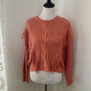 Willow Rust Cable Knit Sweater